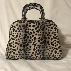 Stylish animal print handbag.                        NWOT